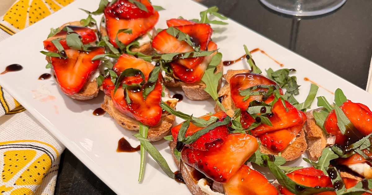 Strawberry Basil Bruschetta Live Balanced with Al